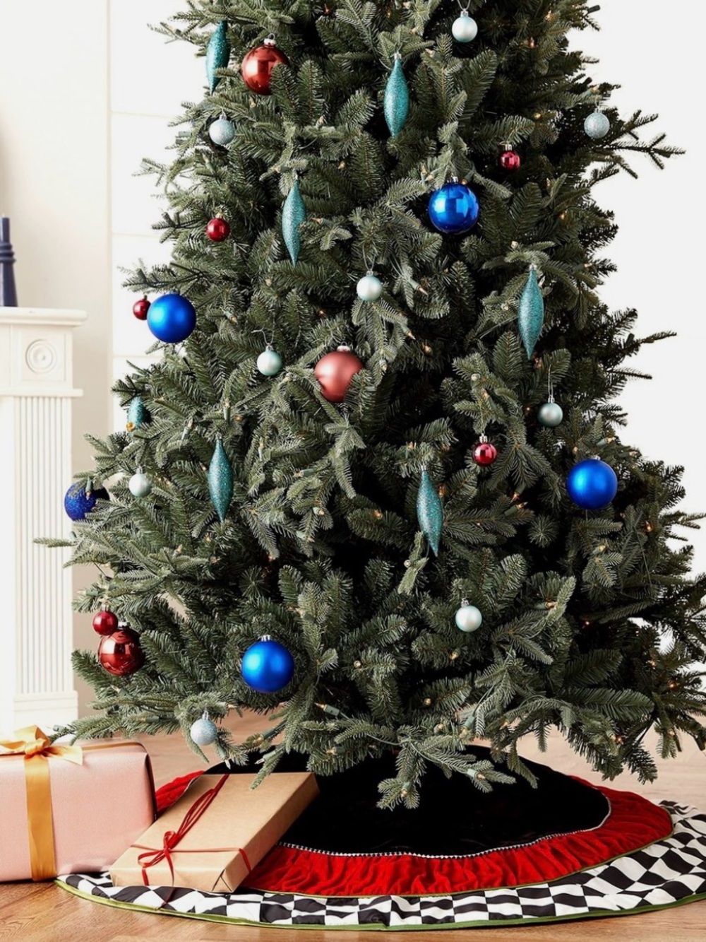 Mackenzie Childs Christmas Tree skirt holiday luxury tree skirt